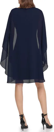 Miniatura 3 de DKNY Vestido de capa de crepé para mujer