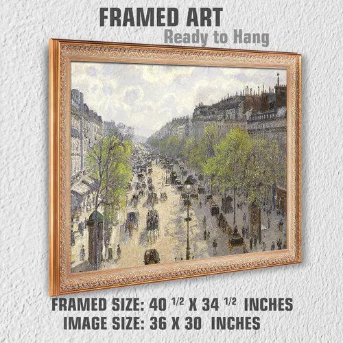 Miniatura 313 de A&T ARTWORK Campo de trigo con cipreses de Van Gogh Las reproducciones de arte clásico mundial, impresiones en lienzo giclée para decoración
