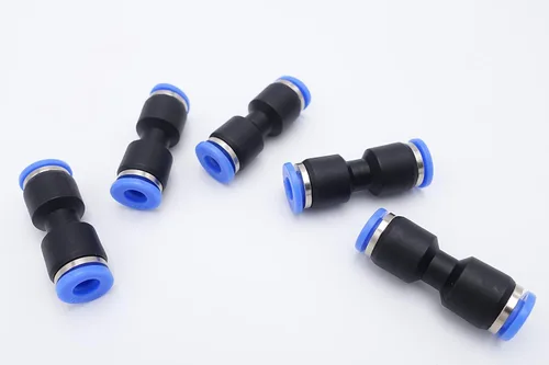 Miniatura 26 de Empuje para conectar, tubo de 1/2 pulgada de diámetro exterior x tubo de 1/4 pulgadas, conector de dos vías de unión recta de aire neumático