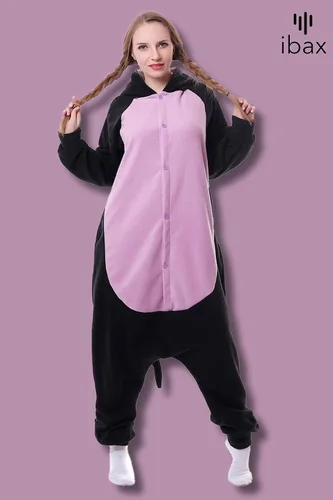 Miniatura 4 de IBAX Polar Fleece Adult Animal Onesie Pajama. Adult onesie costume. Animal onesies for adults. Halloween onesie adult.