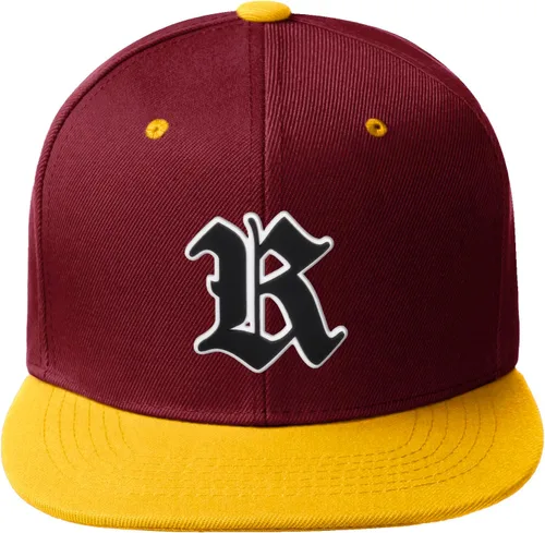 Miniatura 1217 de Daxton Gorra clásica con visera de billete plano con letras del alfabeto inglés antiguo de la A a la Z