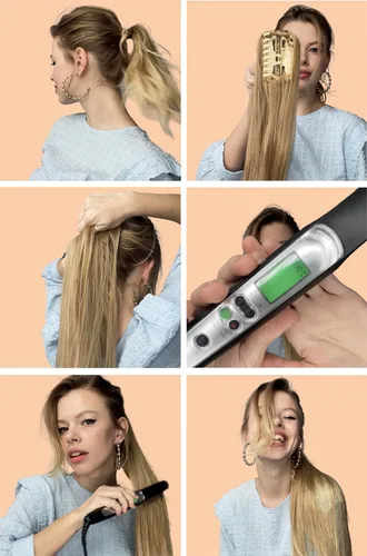Miniatura 6 de PRETTYSHOP - Extensión de pelo largo y liso, resistente al calor