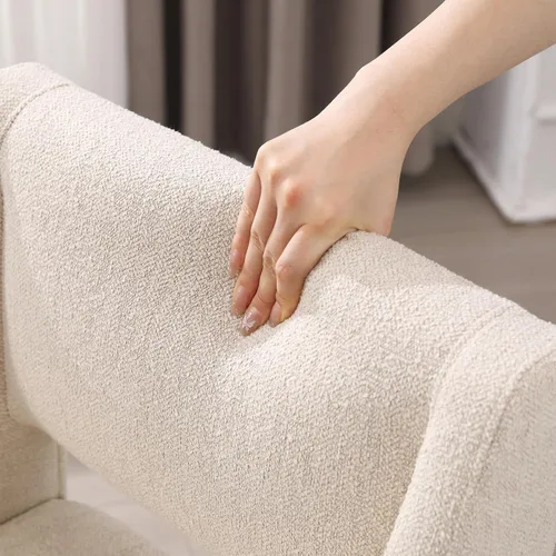 Miniatura 4 de Zesthouse Juego de 6 sillas de comedor modernas de piel sintética, cómodas sillas de cocina marrones con patas de metal inoxidable, sillas laterales