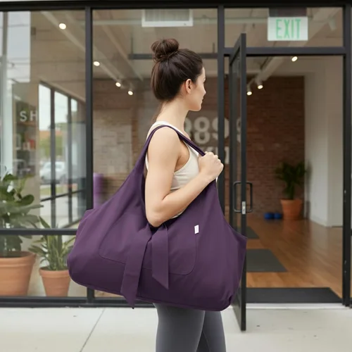 Miniatura 3 de Yogiii, bolsa para esterilla de yoga, la YogiiiTotePRO, bolsa grande para llevar esterilla de yoga con bolsillo lateral, para todos