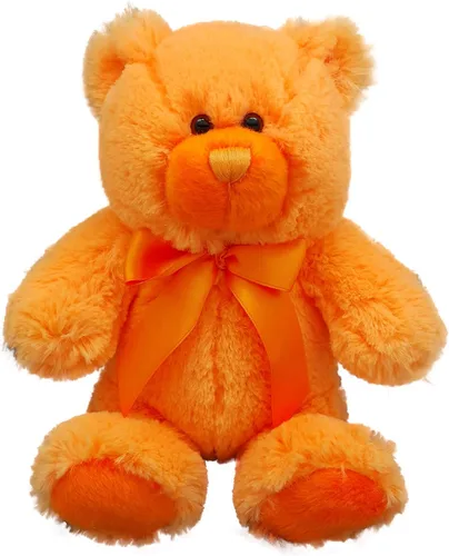 Anico Oso de peluche naranja de 8 pulgadas, bonito oso de peluche, animal de peluche suave, perfecto para niños, cumpleaños, vacaciones y mucho más