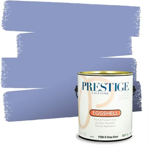 Miniatura 265 de Prestige Paints. - Base y pintura para exteriores en un solo galón, 1 galón. plano, comparable con Sherwin Williams Topsail. SW6799-PCM
