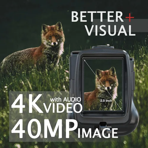 Miniatura 3 de GeowFiiTech - Monocular de visión nocturna, gafas de visión nocturna digitales infrarrojas 4K con IR de 850nm, foto de 40M y video 4K, rango de 984