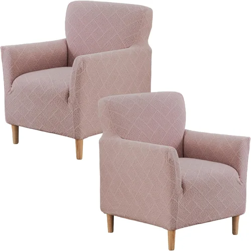 Miniatura 23 de Fundas de jacquard para sillón de banquete, fundas suaves para sillón, fundas elásticas de 1 pieza para sala de estar, funda antideslizante