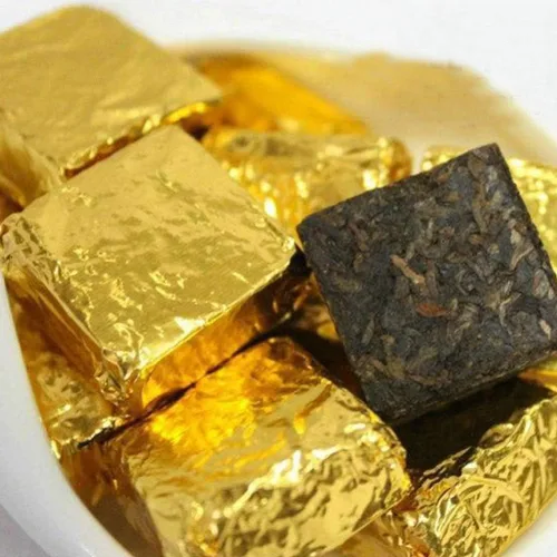 Miniatura 3 de 500pcs Golden Chocolate Candy Foil Candy Wrappers Papel de aluminio para papel de embalaje de papel de embalaje de papel de aluminio