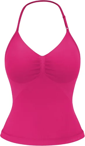 Miniatura 17 de YEOREO SoftHue Impact Longline Top de Tirantes para Mujer Camiseta sin Mangas Halter para Ejercicio sin Espalda Gimnasio Longline con Correa