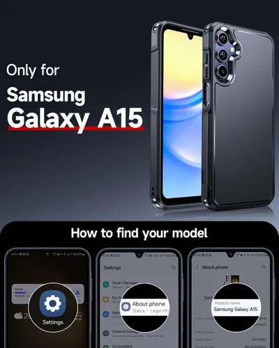 Miniatura 6 de LeYi for Samsung-Galaxy A15-5G Phone Case: Samsung A15 Case with Screen Protector x 2 + Camera Lens Protector x 2, Double Layer Protection Unlocked