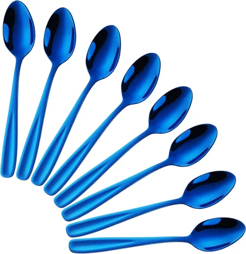 Miniatura 13 de 8 Pieces Dessert Spoons Teaspoons Small Coffee Spoons Espresso Spoons, 5.5 Inch (black)
