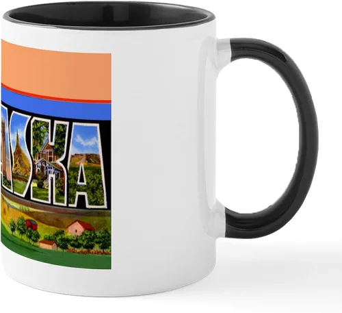 Miniatura 37 de CafePress I Love Nebraska Taza de café de cerámica de 11 oz (11.0 fl oz)