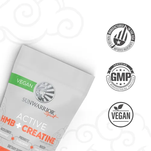 Miniatura 3 de Sunwarrior Creatina HMB Monohidrato Polvo Recuperación Muscular, 8.47 oz Suplemento para antes del entrenamiento para hombres y mujeres, suplemento