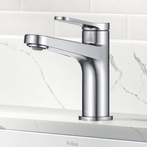 Miniatura 2 de KRAUS Indy Grifo de Lavabo de un Orificio de una Sola Manija en Cromo, KBF-1411CH