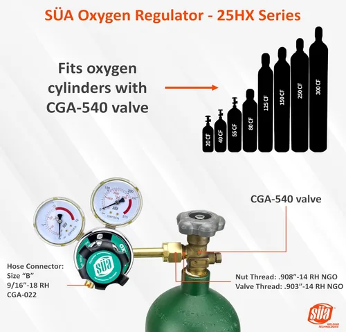 Miniatura 2 de SÜA - Regulador de oxígeno - Medidores de gas de soldadura - Serie 25HX