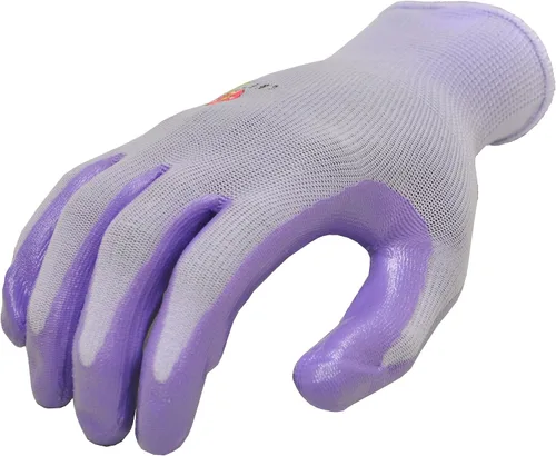 Miniatura 10 de Guantes de trabajo con revestimiento de micro espuma - Guantes de jardín, uso general, construcción, trabajo de jardinería, talla L