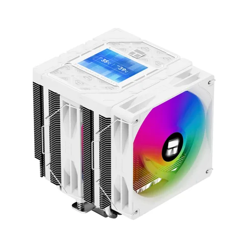 Miniatura 10 de Thermalright Peerless Assassin 120 Vision MAX ARGB Enfriador de aire negro para CPU, radiador de doble torre 2150RPM, pantalla IPS de resolución