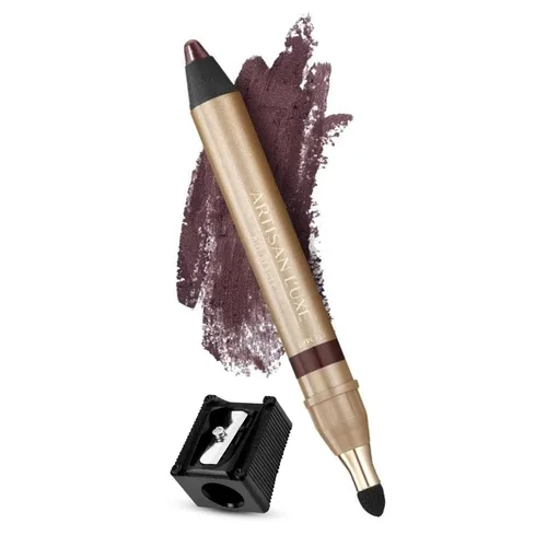 Miniatura 13 de Artisan L'uxe Beauty Velvet Jumbo Delineador de ojos verde oliva con afilador gratuito Maquillaje mezclable para ojos ahumados – Delineador