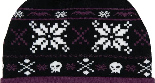 Miniatura 4 de Disney The Nightmare Before Christmas Fair Isle Jack Skellington - Gorro de punto, color morado, Púrpura