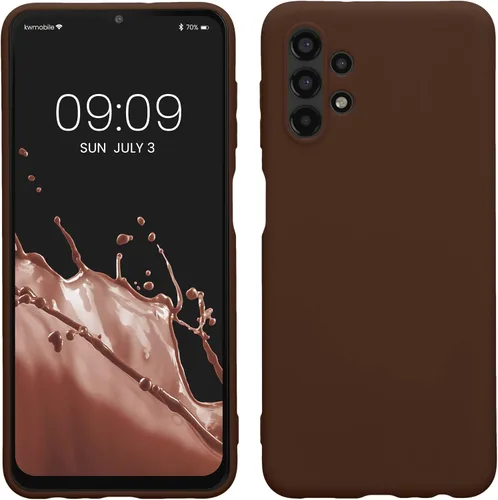 Miniatura 198 de kwmobile Funda compatible con Samsung Galaxy A23 4G / 5G - Funda de silicona TPU metálica suave y delgada - Rojo oscuro metálico