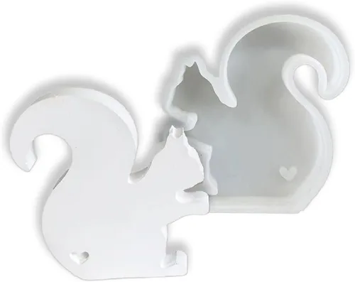 Miniatura 6 de Molde de silicona Freshie para automóvil con forma de gato pequeño jugando con amor para hacer jabón con cuentas aromáticas para automóvil, Love Cat