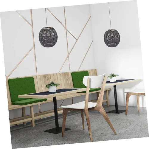 Miniatura 3 de Lámpara de cuerda tejida hecha a mano, cubierta de araña retro para comedor, estilo moderno, linterna de techo, cuerda de papel, decoración de luz