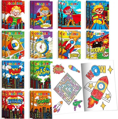 Miniatura 9 de BenLouis 24 piezas de libros para colorear mini de animales de granja, recuerdos de fiesta para niños, pequeños libros de actividades a granel