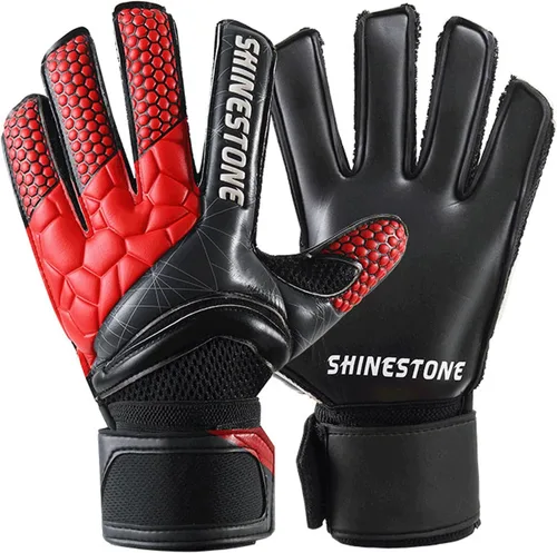 LEZI Guantes de portero con protección de dedos y doble protección para la muñeca para jóvenes y adultos, guantes de portero de fútbol proporcionan