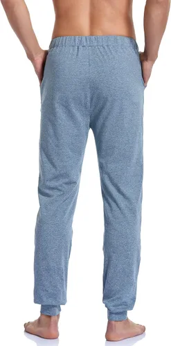 Miniatura 4 de COLORFULLEAF Pantalones de pijama para parejas para hombre y mujer pantalones de pijama de algodón pantalones de pijama para hombre pantalones