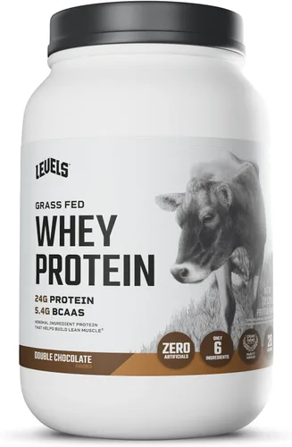Miniatura 20 de Levels - Polvo de proteína de suero alimentado con pasto, sin artificiales, 24G de proteína, chocolate puro, 2 libras