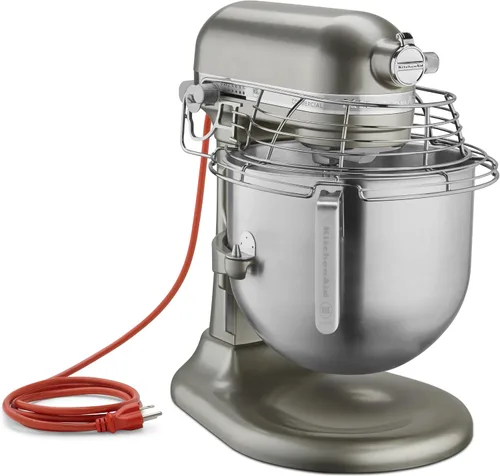 Miniatura 4 de KitchenAid KSMC895CU - Mezclador comercial de encimera de 8 cuartos con protector de tazón, 10 velocidades, impulsado por engranajes, contorno