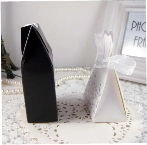 Miniatura 5 de 100 bolsas de regalo de boda para novios, suministros de fiesta