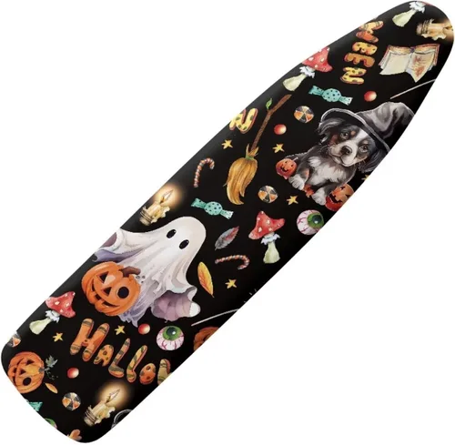 Miniatura 13 de Funda floral a prueba de arañazos para tablas de planchar de tamaño estándar, reflectante, con 3 ganchos y bucles para decoración de tablas de 15 x