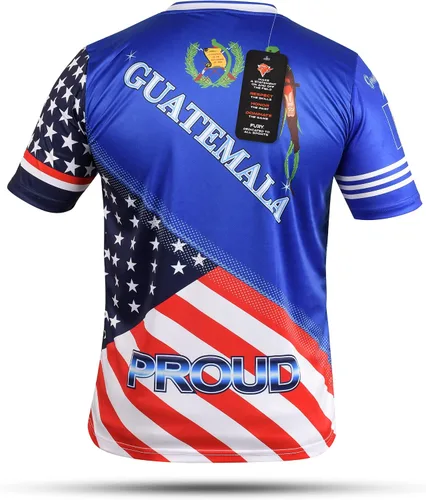 Miniatura 2 de Fury Camiseta de fútbol con la bandera de Guatemala y Estados Unidos - Camiseta Guatemala - Camiseta Guatemala Jersey HombresHombreMujerUnisex