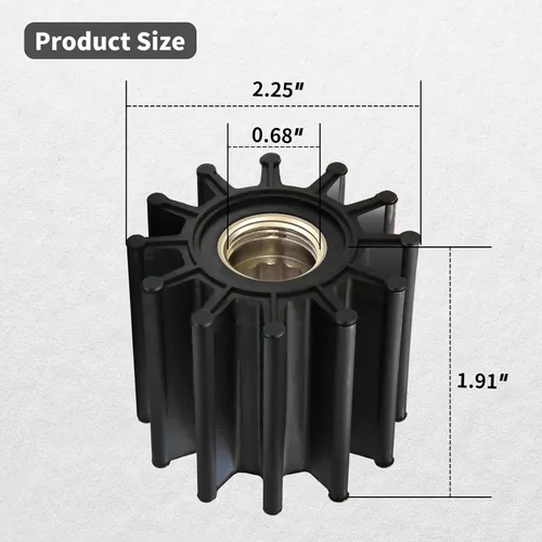 Miniatura 5 de El kit de reparación del impulsor roscado de la bomba de agua de mar reemplaza a Volvo Penta 21700445, se adapta a modelos de motor de gasolina V6