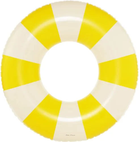 Miniatura 13 de Petites Pommes Flotador de piscina a rayas para niños y niños pequeños, tubo interior duradero, diseño de rayas clásico impreso a mano, dona