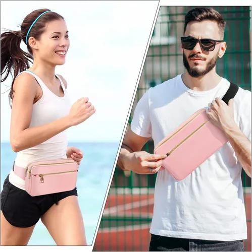 Miniatura 2 de CXWMZY Riñoneras para mujeres y hombres, riñoneras con múltiples bolsillos, gran capacidad, linda riñonera casual para Disney, viajes, compras