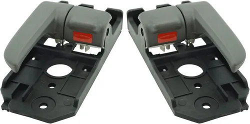 Miniatura 32 de TRQ Juego de 2 manijas de puerta interior trasera cromada y cachemira para Chevy GMC