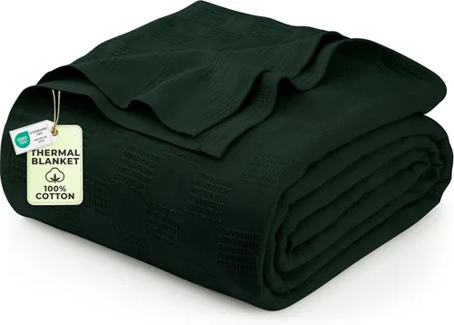 Miniatura 22 de Utopia Bedding Manta térmica 100% algodón, suave, ligera, transpirable, acogedora manta de primavera y verano para cama, decoración del hogar