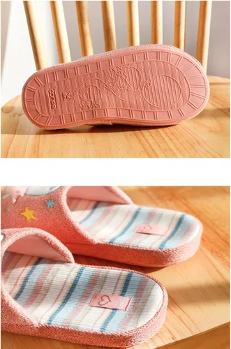 Miniatura 6 de Pantuflas de unicornio para niños, antideslizantes, para el hogar, para niñas y niños