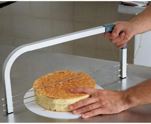 Miniatura 7 de Bibabala Nivelador de pastel, acero inoxidable 304, 3 cuchillas, cortador de pasteles de capa ajustable, cortador de pasteles de bricolaje