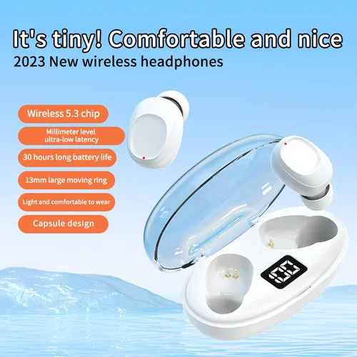 Miniatura 2 de Auriculares inalámbricos, Bluetooth 5.3, graves estéreo, micrófono con cancelación de ruido, impermeable IP7