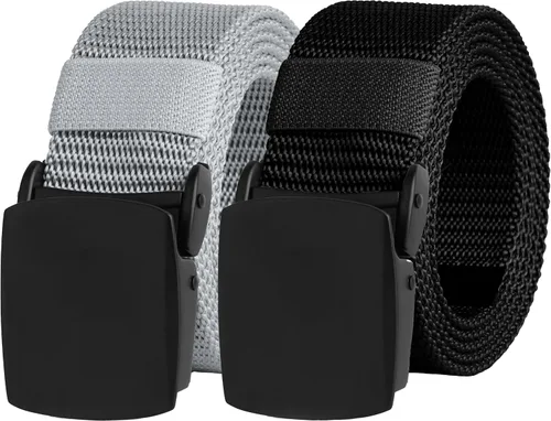 Miniatura 43 de UNGGJKB Men's Tactical Belt, Nylon Casual Elastic Belt, Work Belt That Can Be Cut And Adjusted