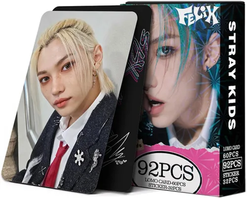 Miniatura 11 de KPOPBP Stray Kids Fotocards 60 PCS SKZ Rock Star Álbum Tarjetas de Fotos con 32 PCS Calcomanías Regalo Kpop Tarjetas Lomo Mercancía para Niños