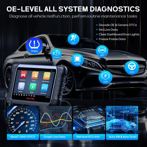 Miniatura 6 de Autel Escáner MaxiCOM MK808Z-TS, herramienta de programación TPMS con escaneo de diagnóstico de todos los sistemas, igual que MX808S-TS MK808S-TS