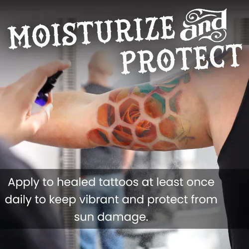 Miniatura 5 de Ink Oil Aceite orgánico para tatuajes para curación, loción natural para cuidado posterior de tatuajes con aceites esenciales de grado terapéutico