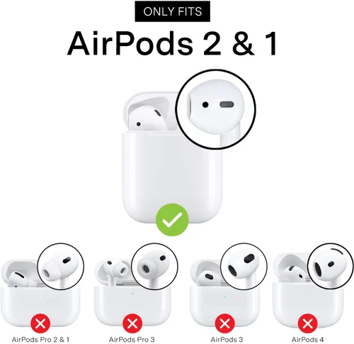 Miniatura 2 de Velvet Caviar Compatible with AirPods Case 2nd and 1st Generation - Cute Protective Hard Cover for Women - Blue Aquamarine Polka Dot