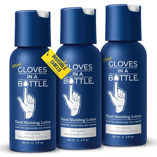Miniatura 11 de Gloves In A Bottle Paquete de 6 lociones protectoras, ideal para la piel seca con picazón, sin grasa y sin fragancia. (2oz-2.0 fl oz)