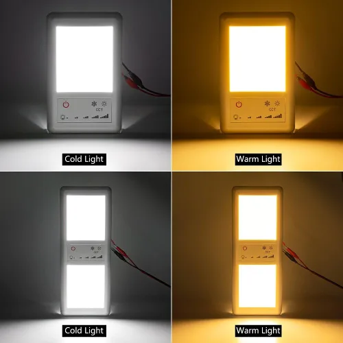 Miniatura 2 de Luces interiores de doble LED para autocaravana, 12 V CC con interruptor de pantalla táctil de iluminación de 5 modelos, repuesto interior de 24 V